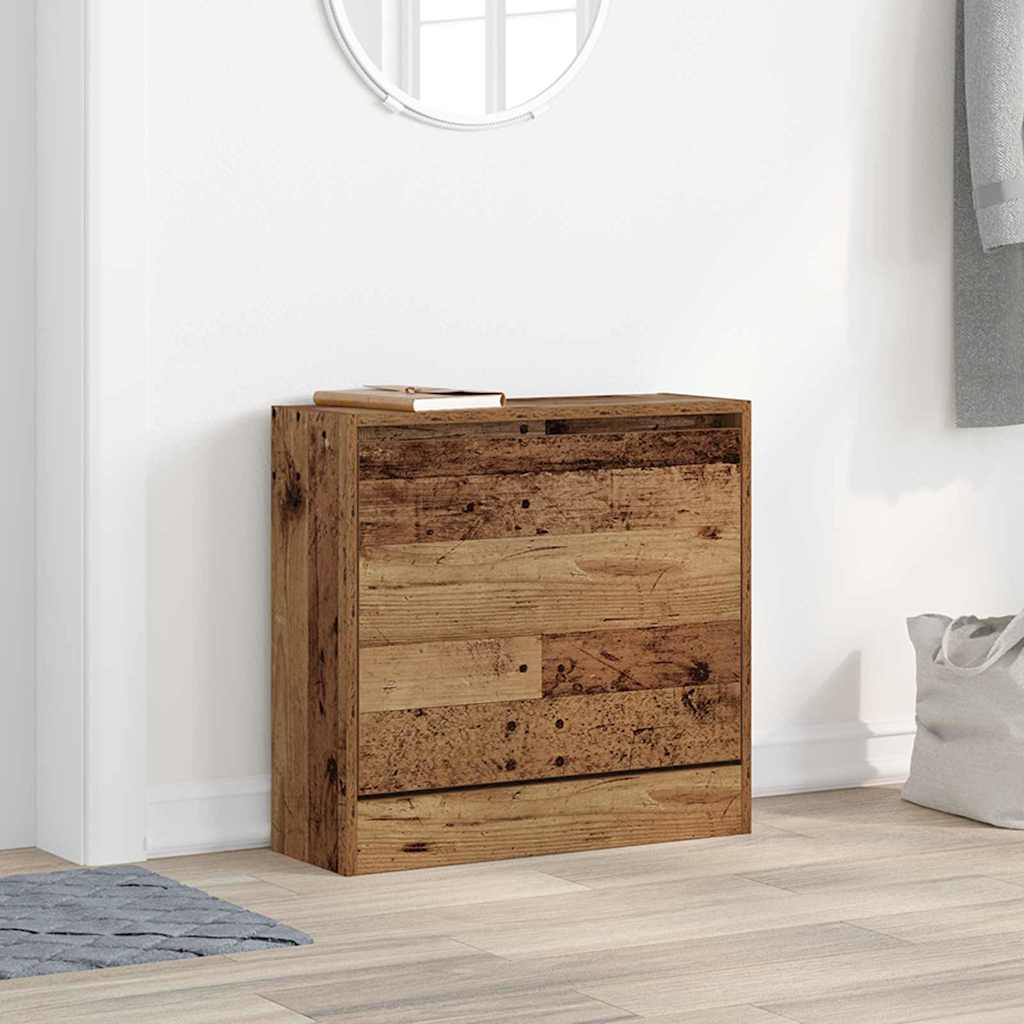 Mobile per scarpe con lo scaffale Legno vecchio 60 x 21 x 57 cm