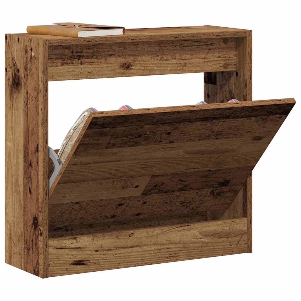 Mobile per scarpe con lo scaffale Legno vecchio 60 x 21 x 57 cm