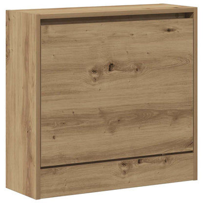 Mobile per scarpe con porta Rovere artigianale 60 x 21 x 57 cm