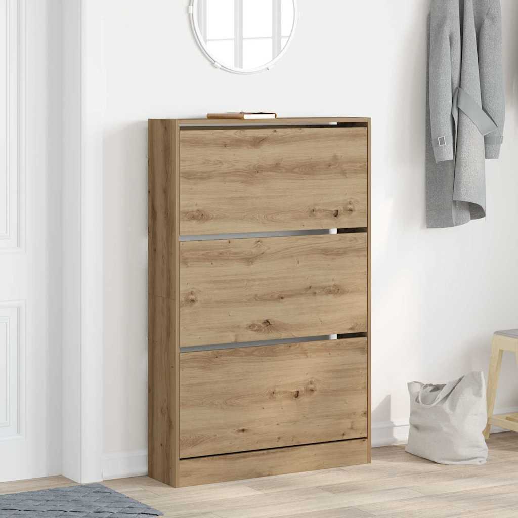 Mobile per scarpe Rovere artigianale 80 x 21 x 125,5 cm