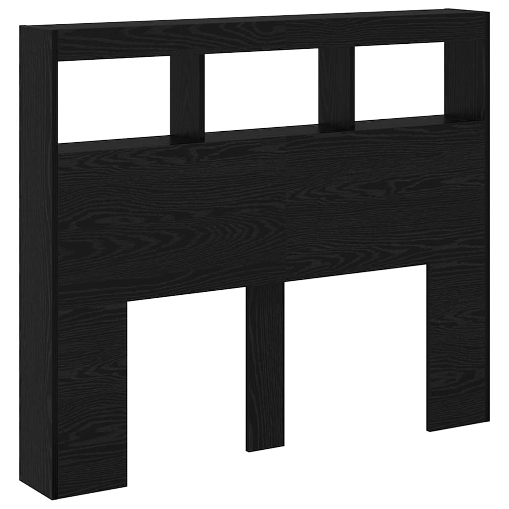 Testiera Rovere Nero 120 x 17 x 102 cm Legno multistrato
