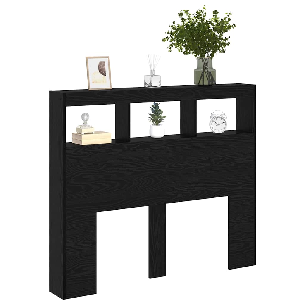 Testiera Rovere Nero 120 x 17 x 102 cm Legno multistrato