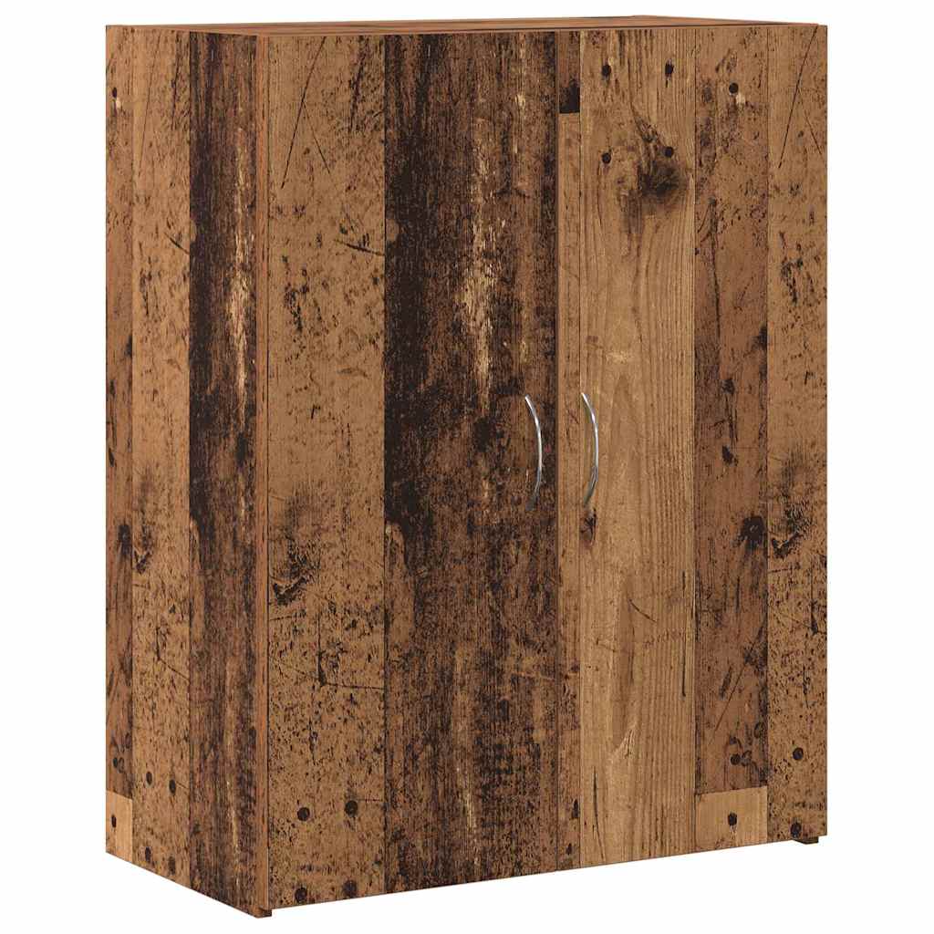 Mobile per Ufficio con porta Rovere Nero 70 x 32 x 77.5 cm