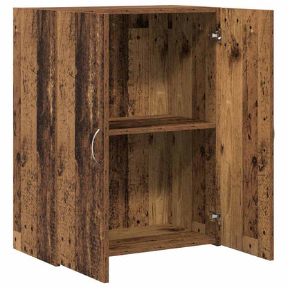 Mobile per Ufficio con porta Rovere Nero 70 x 32 x 77.5 cm