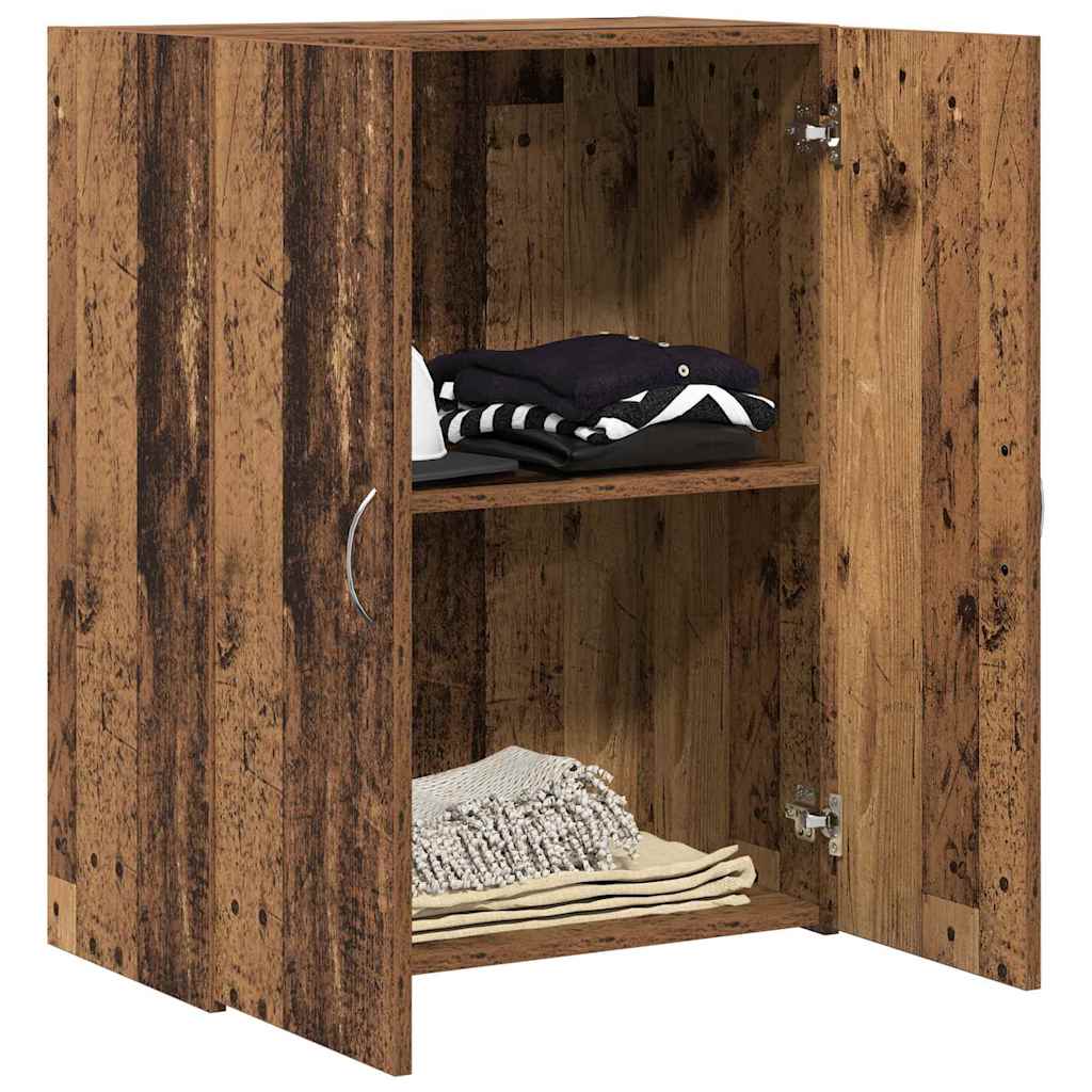 Mobile per Ufficio con porta Rovere Nero 70 x 32 x 77.5 cm