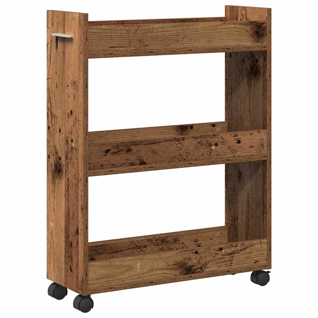 Armadietto con ruota Legno vecchio 60 x 22 x 79 cm