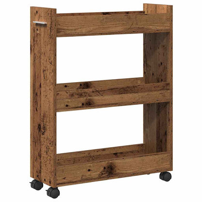 Armadietto con ruota Legno vecchio 60 x 22 x 79 cm
