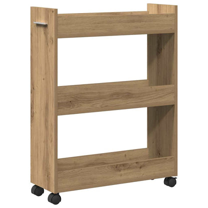 Armadietto con ruota Rovere artigianale 60 x 22 x 79 cm