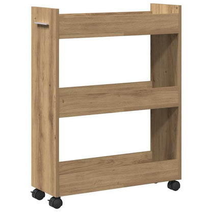 Armadietto con ruota Rovere artigianale 60 x 22 x 79 cm
