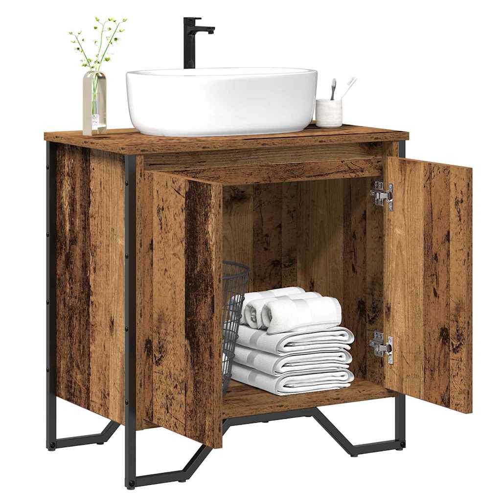 Armadio per Lavabo da Bagno Legno vecchio 60 x 35 x 60 cm