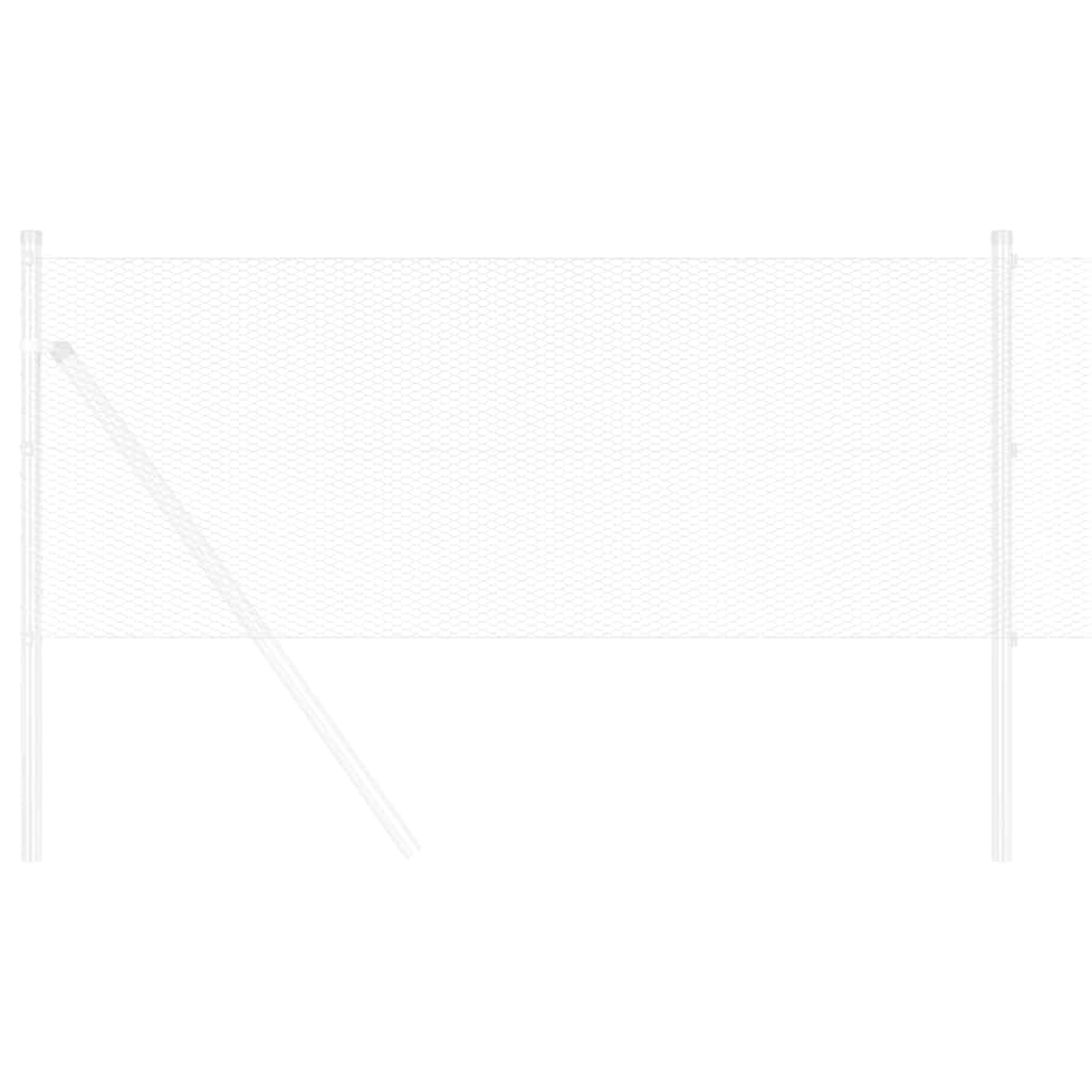 Recinzione Esagonale Argento 0,8 x 25 m Acciaio zincato