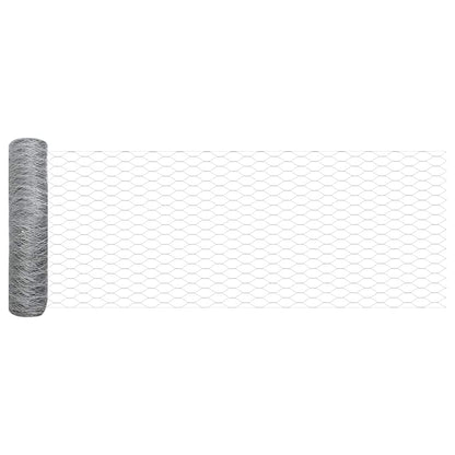 Recinzione Esagonale Argento 0,8 x 100 m Acciaio zincato