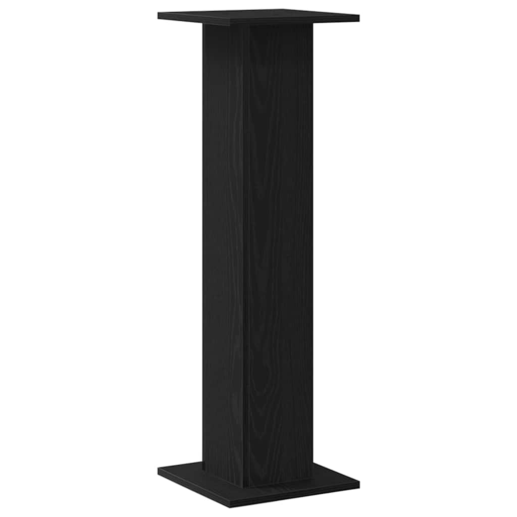 Supporto per piante 2 pcs Rovere Nero 30 x 30 x 95 cm