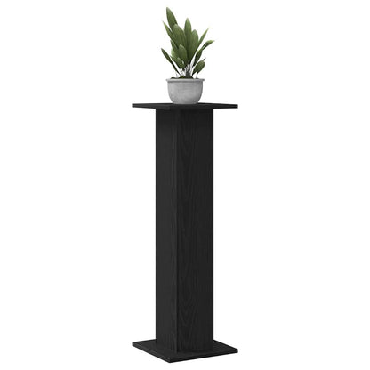 Supporto per piante 2 pcs Rovere Nero 30 x 30 x 95 cm
