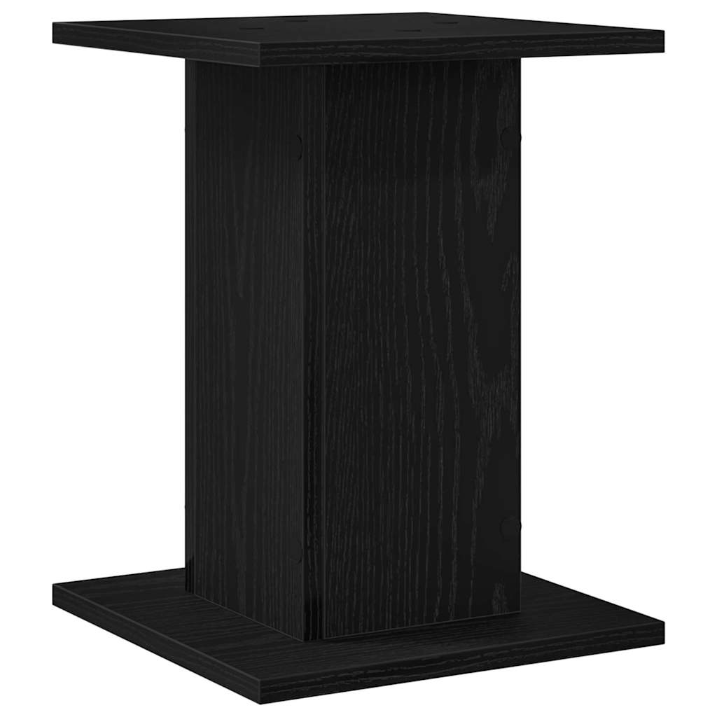 Supporto per piante 2 pcs Rovere Nero 30 x 30 x 40 cm