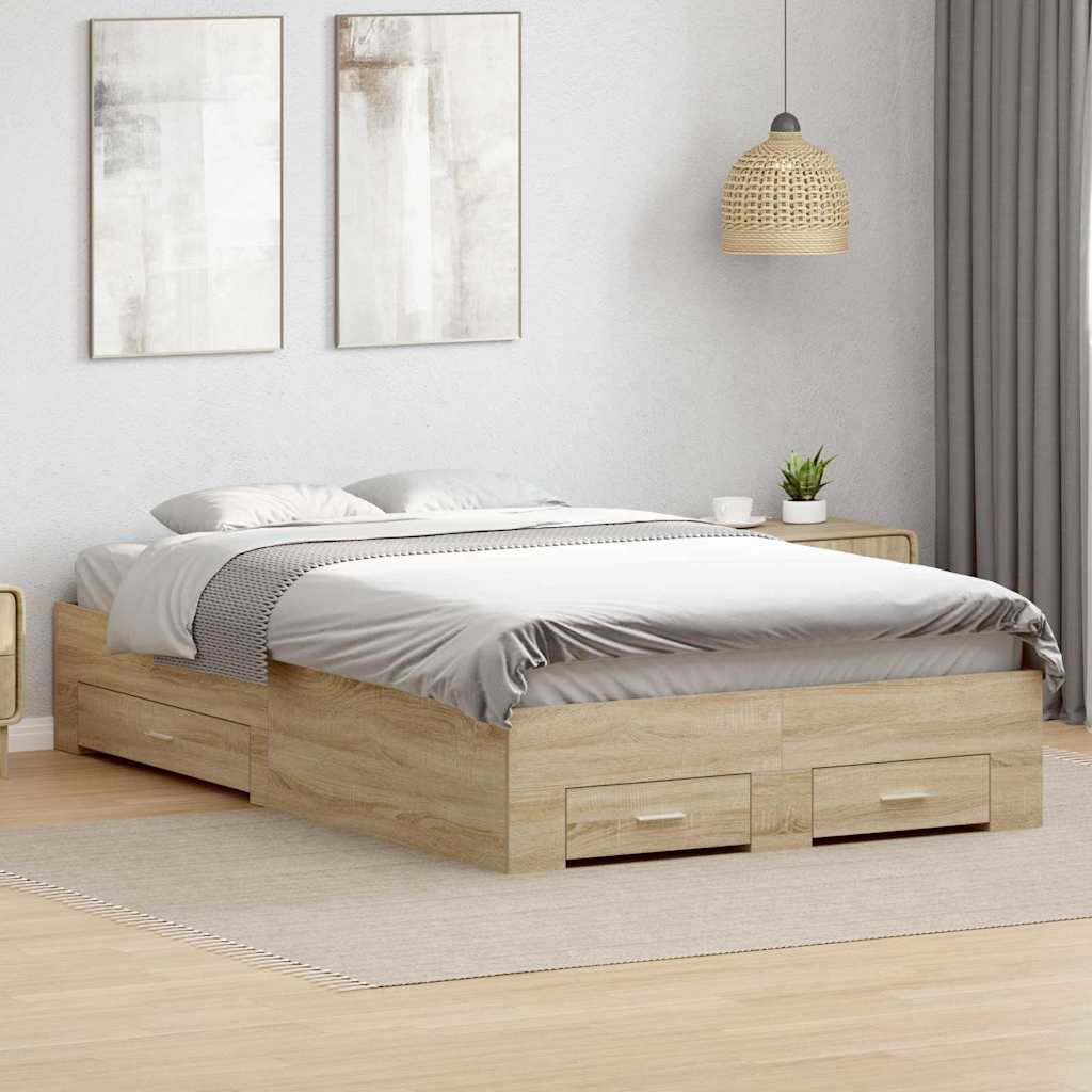 Struttura del letto Marrone 120 x 200 cm Legno multistrato