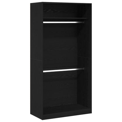 Guardaroba Rovere nero 100 x 50 x 200 cm Legno multistrato