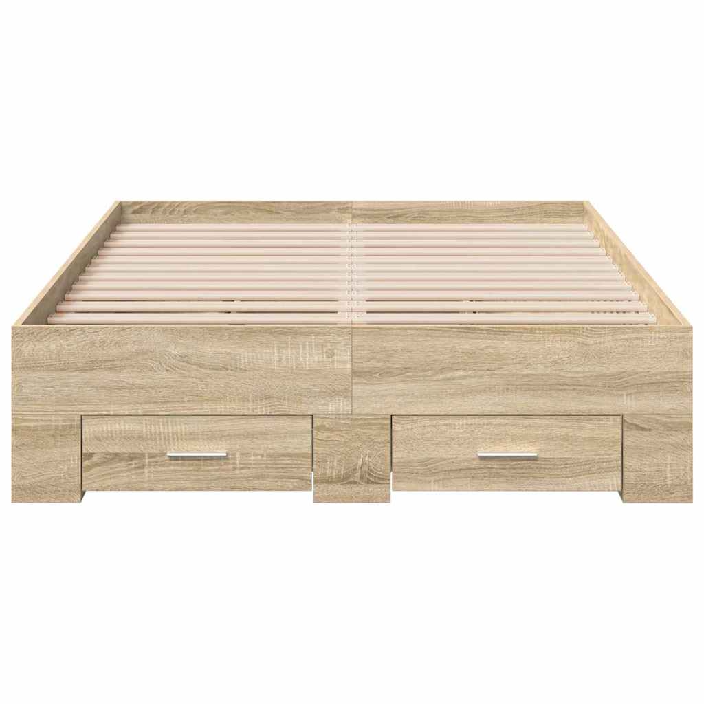 Struttura del letto Marrone 120 x 190 cm Legno multistrato