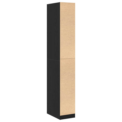 Guardaroba Rovere Nero 30 x 50 x 200 cm Legno multistrato