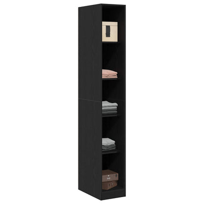 Guardaroba Rovere Nero 30 x 50 x 200 cm Legno multistrato