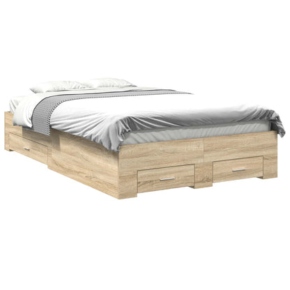 Struttura del letto Marrone 140 x 200 cm Legno multistrato