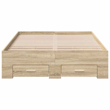 Struttura del letto Marrone 140 x 200 cm Legno multistrato