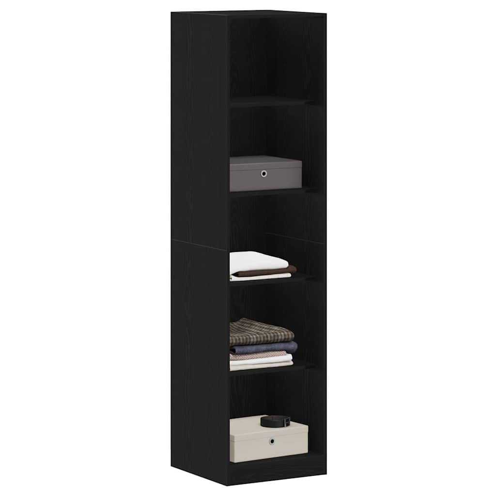 Guardaroba Rovere nero 50 x 50 x 200 cm Legno multistrato