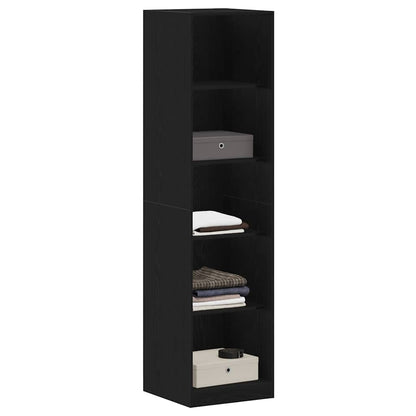 Guardaroba Rovere nero 50 x 50 x 200 cm Legno multistrato