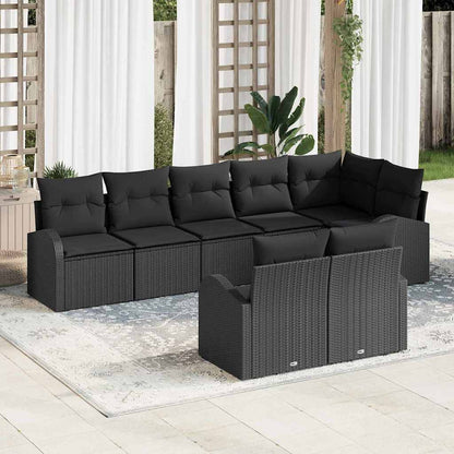 Set Divano da Giardino 8 pcs polyrattan
