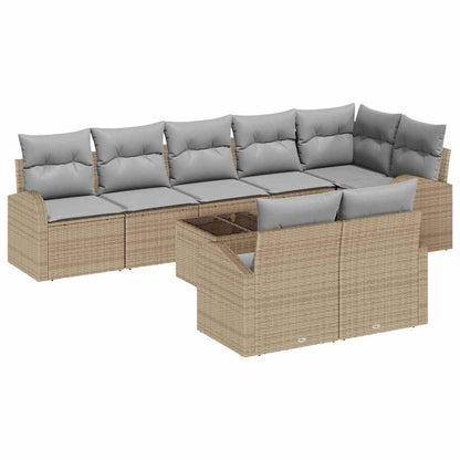 Set Divano da Giardino Beige e grigio 55 x 55 x 37 cm