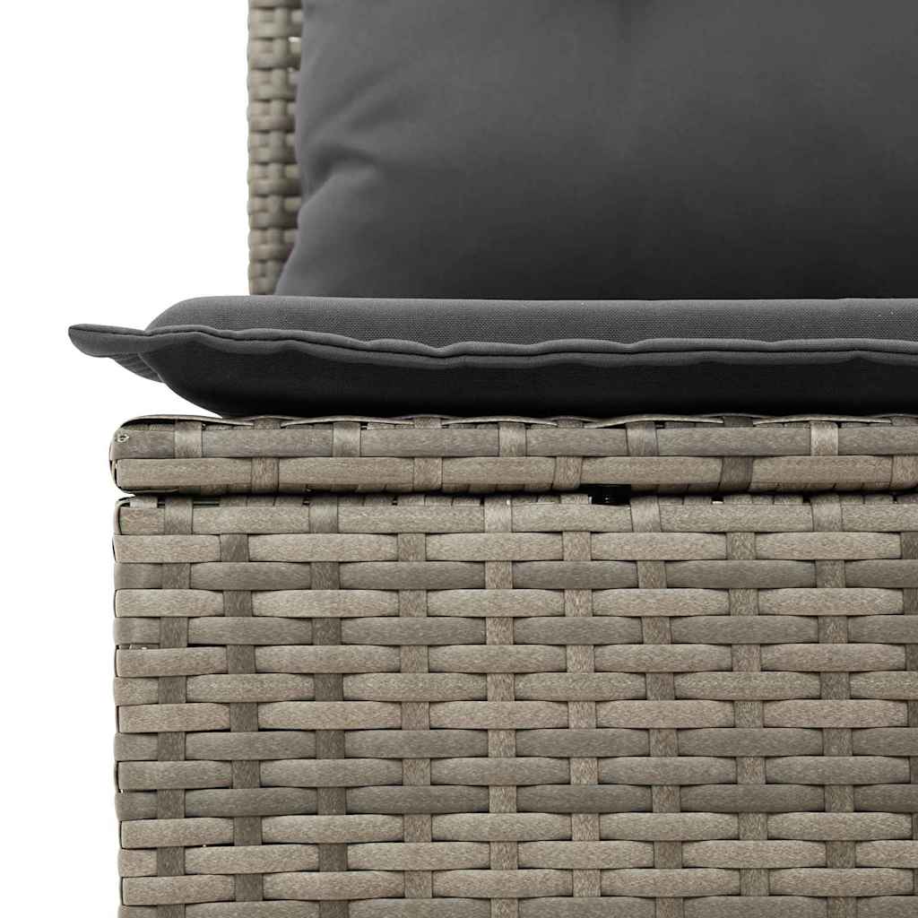 Set Divano da Giardino 5 pcs Grigio 55 x 55 x 37 cm polyrattan