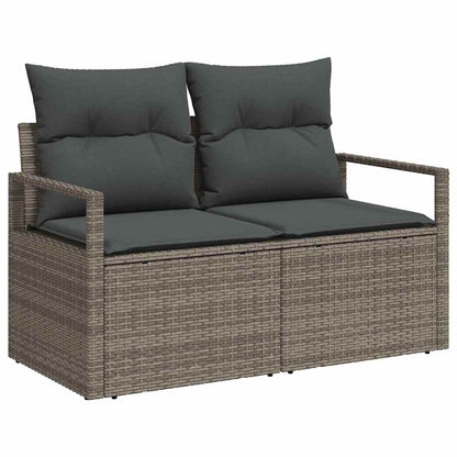 Set Divano da Giardino 5 pcs Grigio 55 x 55 x 37 cm polyrattan