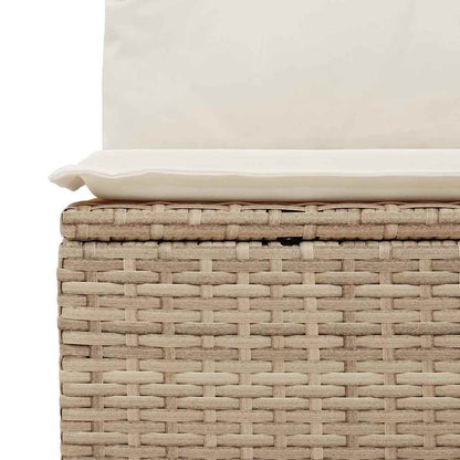 Set di divani 6 pcs Beige e Crema polyrattan