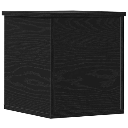 Scatola di Stoccaggio Rovere Nero 30 x 35 x 35 cm