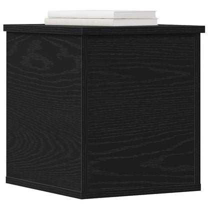 Scatola di Stoccaggio Rovere Nero 30 x 35 x 35 cm