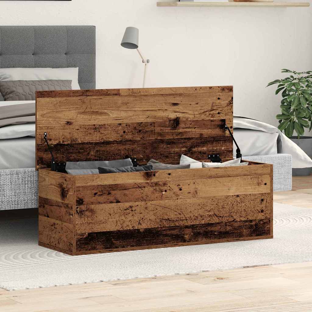 Scatola di Stoccaggio Legno vecchio 102 x 35 x 35 cm