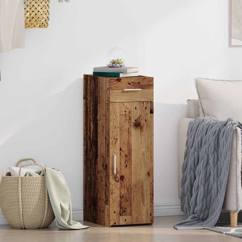 Credenza con cassetto Legno vecchio 30 x 42,5 x 93 cm