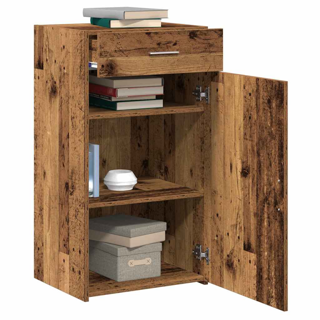 Credenza con cassetto Legno vecchio 50 x 42,5 x 93 cm