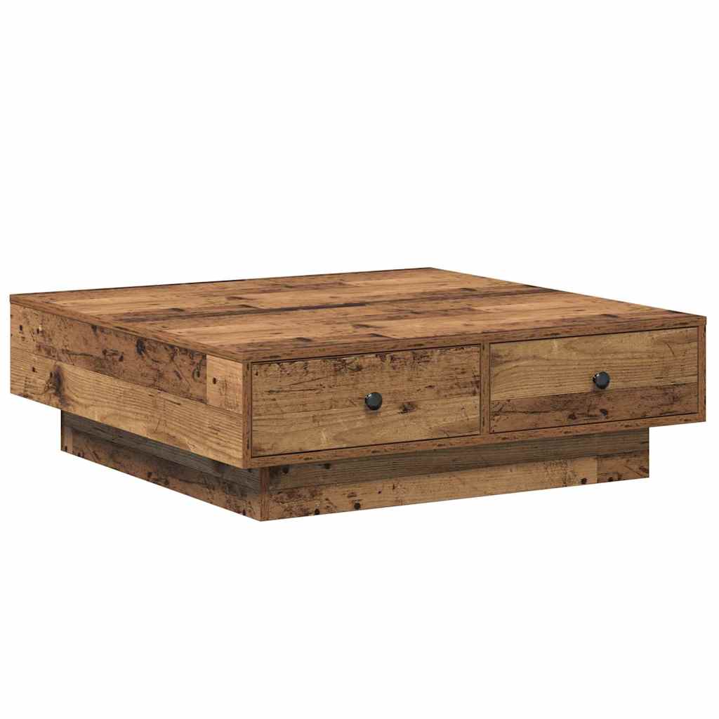Tavolino da salotto Legno vecchio 90 x 90 x 28 cm
