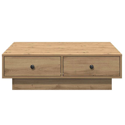 Tavolino da salotto Rovere artigianale 90 x 90 x 28 cm