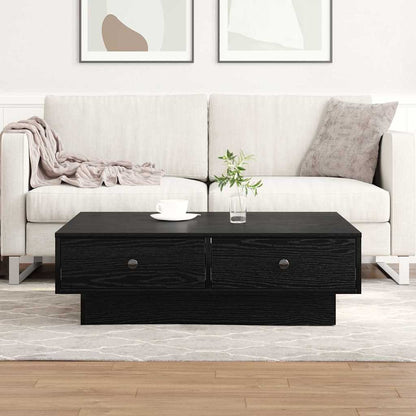 Tavolino da salotto Rovere Nero 90 x 90 x 28 cm