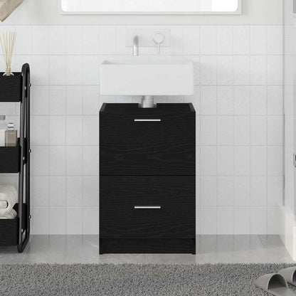 Mobile da Bagno Rovere Nero 40 x 37 x 59 cm Legno multistrato