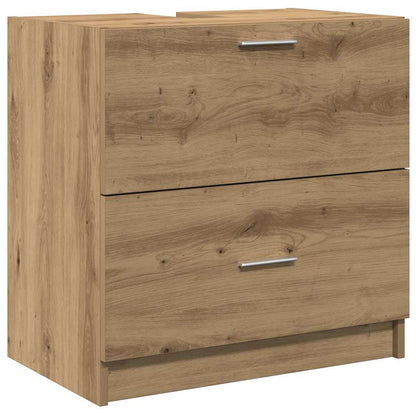 Mobile da Bagno con cassetto Rovere artigianale 59 x 37 x 59 cm