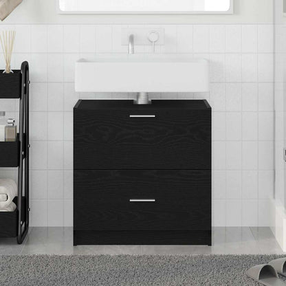 Mobile da Bagno Rovere Nero 59 x 37 x 59 cm Legno multistrato