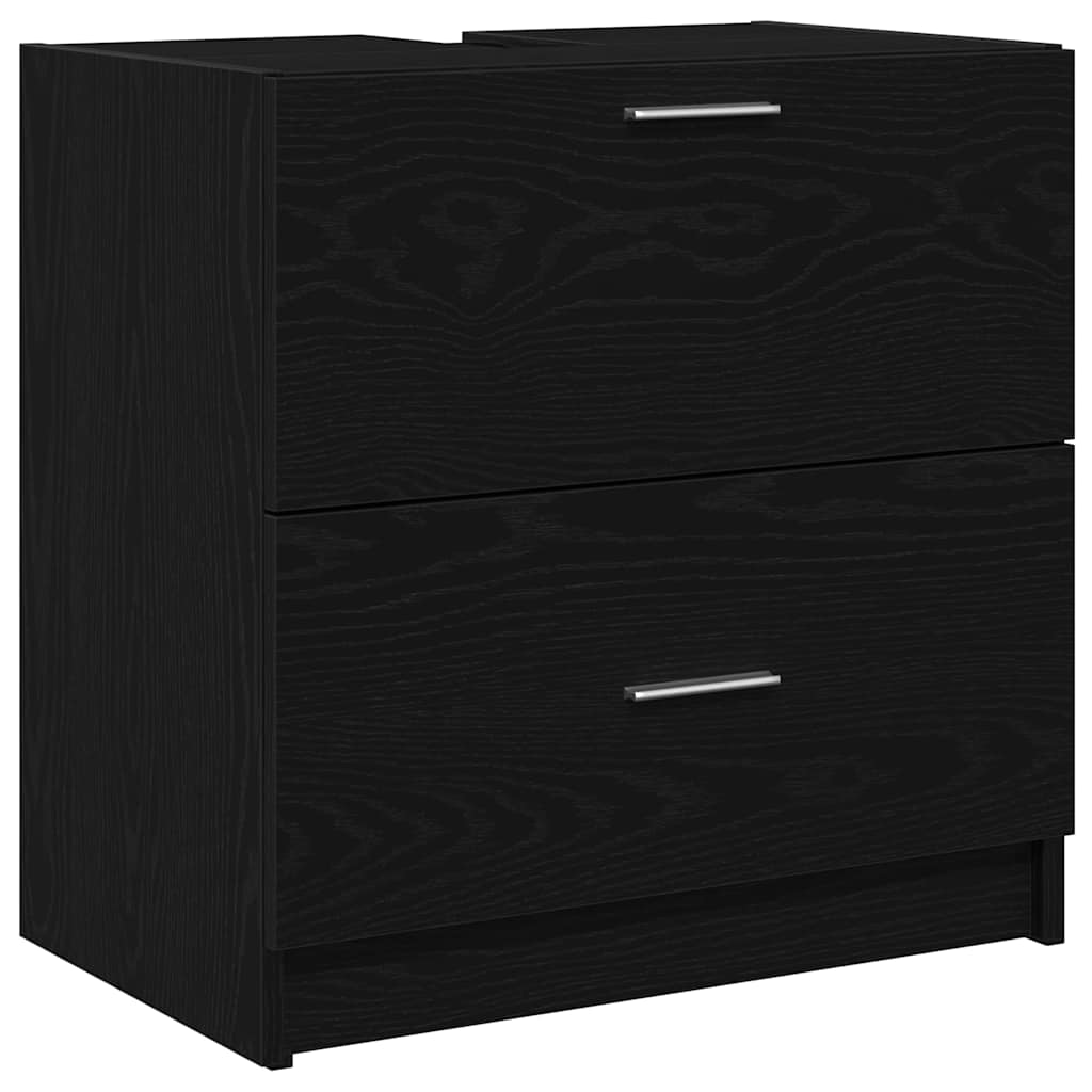 Mobile da Bagno Rovere Nero 59 x 37 x 59 cm Legno multistrato