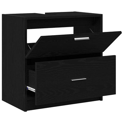 Mobile da Bagno Rovere Nero 59 x 37 x 59 cm Legno multistrato