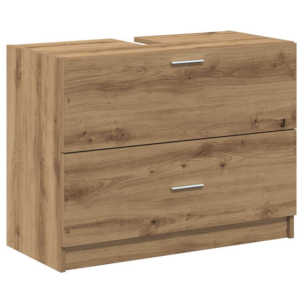 Mobile da Bagno con cassetto Rovere artigianale 78 x 37 x 59 cm