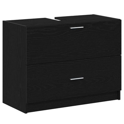 Mobile da Bagno Rovere Nero 78 x 37 x 59 cm Legno multistrato