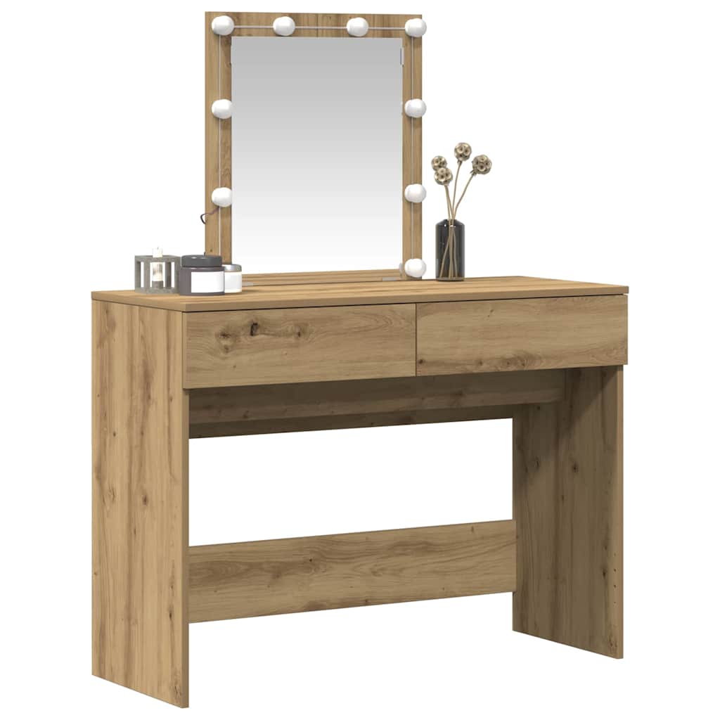 Tavolo da Trucco Rovere artigianale 100 x 40 x 130 cm