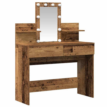 Tavolo da Trucco con cassetto Legno vecchio 100 x 40 x 130 cm